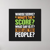 De score Pickleball Lover Canvas Afdruk (Voorkant)