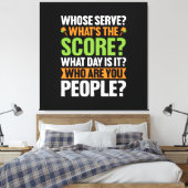 De score Pickleball Lover Canvas Afdruk (Insitu (Slaapkamer))