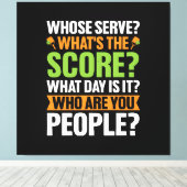 De score Pickleball Lover Canvas Afdruk (Insitu (Houten vloer))