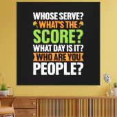 De score Pickleball Lover Canvas Afdruk (Insitu (Woonkamer))