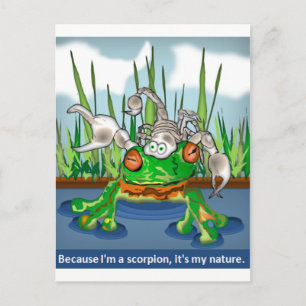 De Scorpion en de kikker Briefkaart