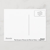 De Scorpion Woman Briefkaart (Achterkant)