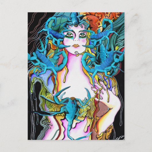 De Scorpion Woman Briefkaart (Voorkant)