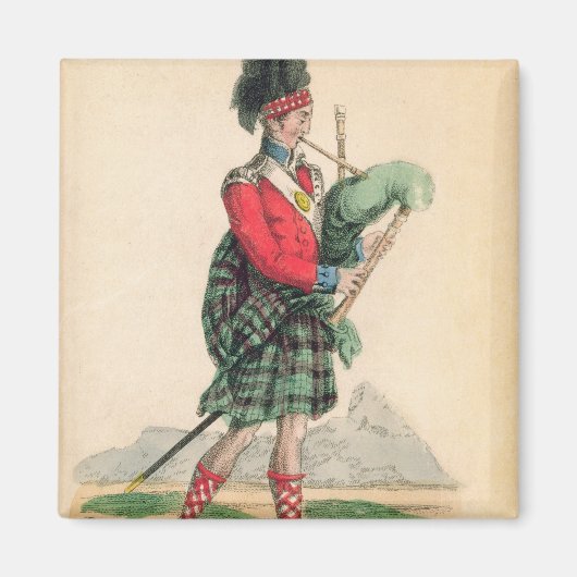 De Scotch Piper Magneet (Voorkant)