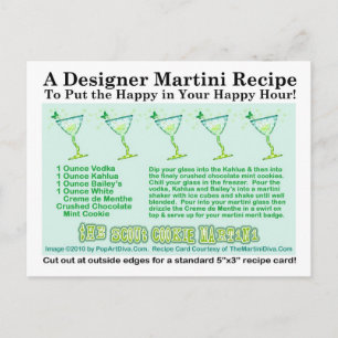 De Scout Cookie Martini Recept Kaart Briefkaart