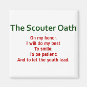 De Scouter Oath Magnet Magneet (Voorkant)