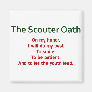 De Scouter Oath Magnet Magneet