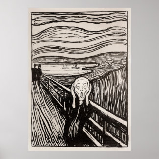 De Scream (1895) van Edvard Munch. Poster