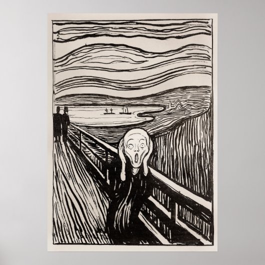 De Scream (1895) van Edvard Munch. Poster (Voorkant)
