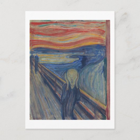 De Scream, Edvard Munch Briefkaart (Voorkant)