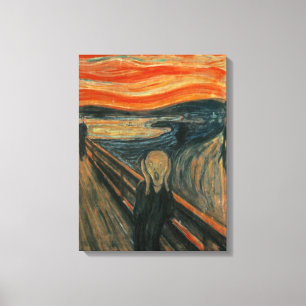 De Scream - Edvard Munch Canvas Afdruk