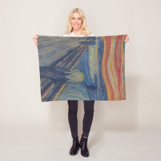 De Scream, Edvard Munch Fleece Deken (In situ)
