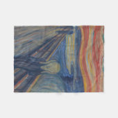 De Scream, Edvard Munch Fleece Deken (Voorkant (Horizontaal))