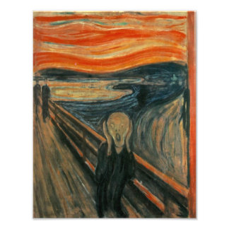 De Scream - Edvard Munch Foto Afdruk