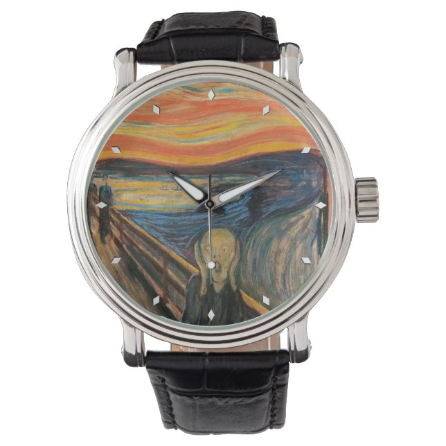 De Scream - Edvard Munch Horloge (Voorkant)