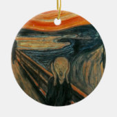 De Scream - Edvard Munch Keramisch Ornament (Voorkant)