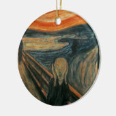 De Scream - Edvard Munch Keramisch Ornament (Links)