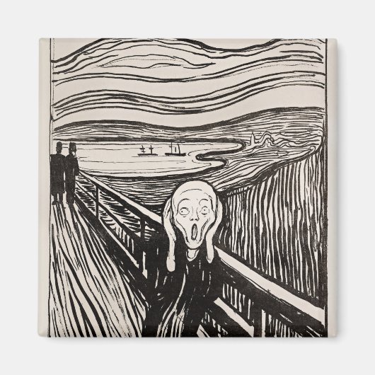 De Scream Edvard Munch Magneet (Voorkant)