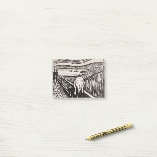 De Scream Edvard Munch Post-it® Notes (Op bureau)