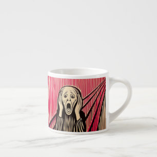De Scream MUNCH BAUHAUS optische illusie stijl Espresso Kop