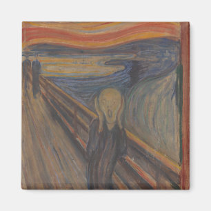 De Scream of Horror van Edvard Munch 1893 Magneet