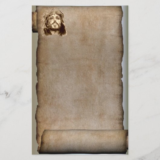 De scrol van Jezus Christus, Kroon van Thorns Briefpapier (Voorkant)