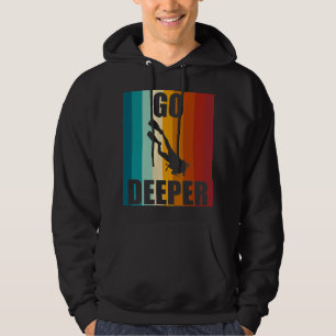 De  scuba van de terugkeer duikt dieper onderaan V Hoodie