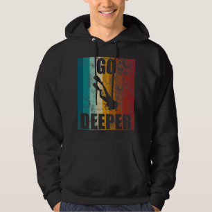 De  scuba van de terugkeer duikt dieper onderaan V Hoodie