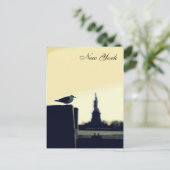 De Seagull en het Vrijheidsbeeld Briefkaart (Staand voorkant)