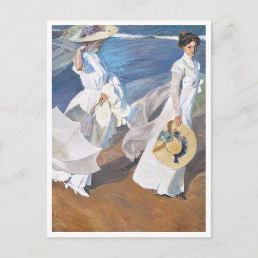 De Seashore, Joaquín Sorolla Briefkaart (Voorkant)