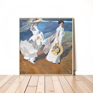 De Seashore, Joaquín Sorolla Poster