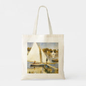 De Seine bij Argenteuil Auguste Renoir Tote Bag (Achterkant)