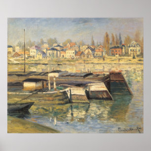 De Seine bij Asnieres door Claude Monet Poster