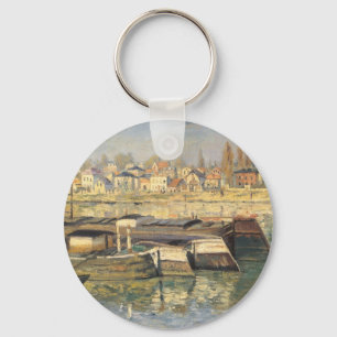 De Seine bij Asnieres door Claude Monet Sleutelhanger