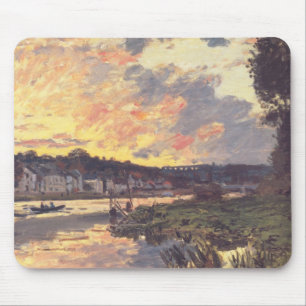 De Seine in Bougival in de avond Muismat