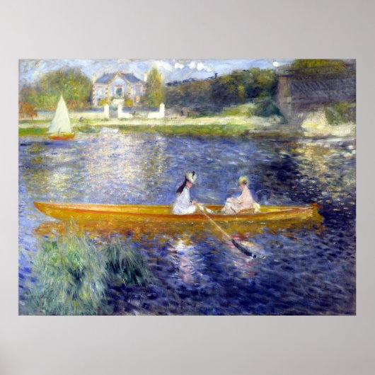 De Seine te Asnieres (Skiff) Renoir Poster (Voorkant)