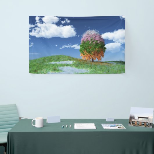De seizoenboombanner spandoek (Beurs)