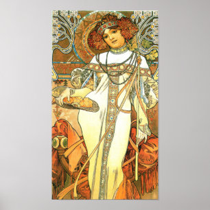 De seizoenen: Autumn - Alphonse Mucha (1900) Poster