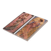De seizoenen (lente, zomer) van Alphonse Mucha Tegeltje (Zijkant)