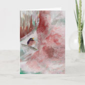 De seizoengebonden Vogel van de Kaart op Tak E6 (Voorkant)