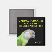 De Senegal Parrot Pet Magneet (Voorkant / Achterkant)