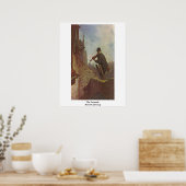 De Serenade door Carl Spitzweg Poster (Keuken)