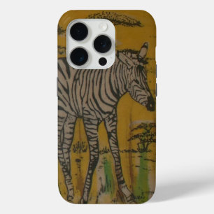 De Serengeti Geest   Zebra Grazing in de Mara iPhone 15 Pro Case