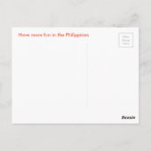 De sereniteit is te vinden op het strand briefkaart (Achterkant)