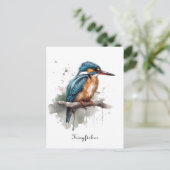 De sereniteit van de Kingfisher Briefkaart (Staand voorkant)