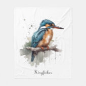 De sereniteit van de Kingfisher Fleece Deken (Voorkant)
