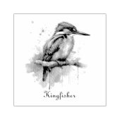 De sereniteit van de Kingfisher Rubberstempel (Afrduk)