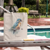 De sereniteit van de Kingfisher Tote Bag