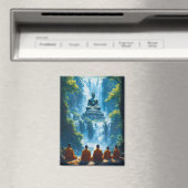 De sereniteit van de vijf monniken magneet (Insitu (Vaatwasser))