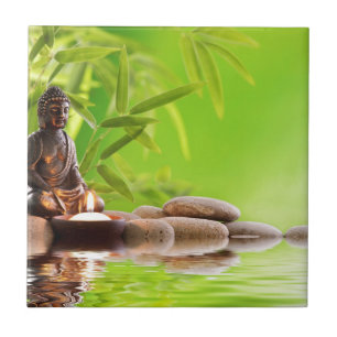 de sereniteitstuin van Boedha zen Tegeltje